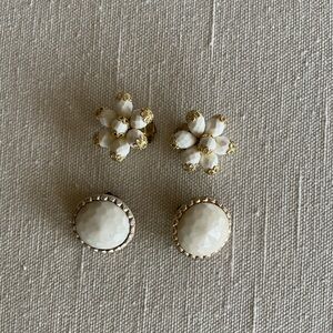 West Germany and Hong Kong Signed Clip On Earring Bundle